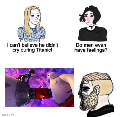 Big Hero 6 | image tagged in chad crying | made w/ Imgflip meme maker