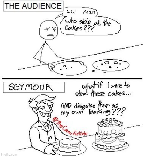 Delightfully devilish Seymour | made w/ Imgflip meme maker