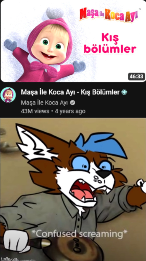 image tagged in confused furry screaming | made w/ Imgflip meme maker