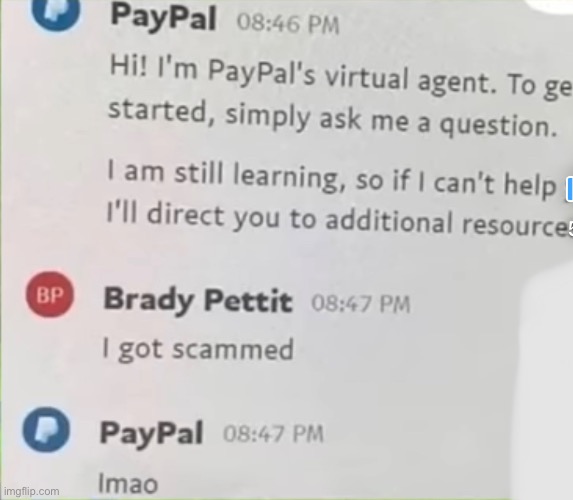 Based paypal | made w/ Imgflip meme maker