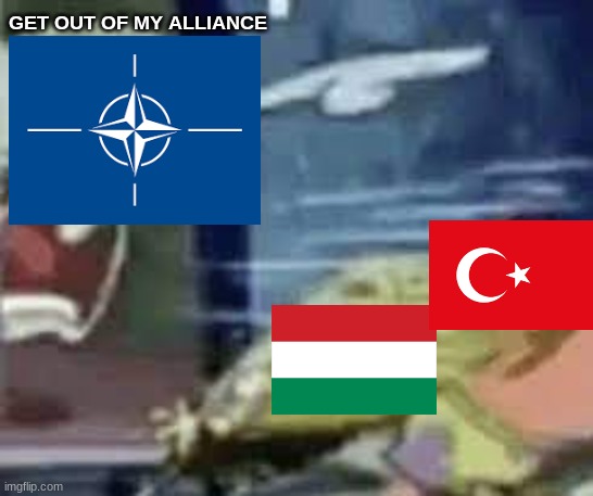 fr | GET OUT OF MY ALLIANCE | image tagged in tag | made w/ Imgflip meme maker