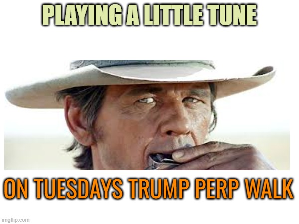 PLAYING A LITTLE TUNE ON TUESDAYS TRUMP PERP WALK | made w/ Imgflip meme maker