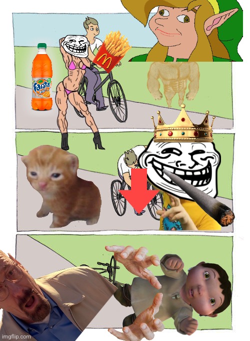 fun stream users be like: | image tagged in memes,bike fall | made w/ Imgflip meme maker