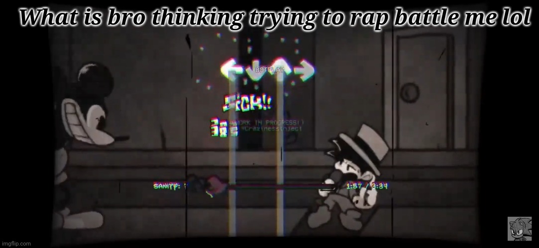What the mouse doin | What is bro thinking trying to rap battle me lol | image tagged in what the mouse doin | made w/ Imgflip meme maker
