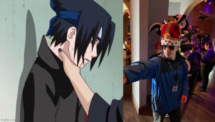 Shitpost | image tagged in choking sasuke | made w/ Imgflip meme maker