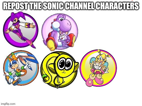 I Added Saffron Bee | image tagged in sonic channel,sega,sonic the hedgehog,repost | made w/ Imgflip meme maker