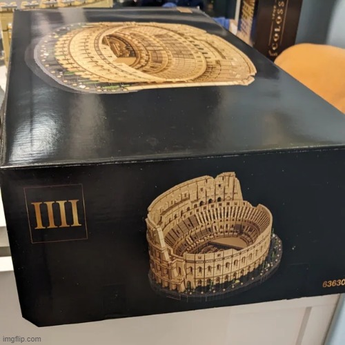 I put numbers on all the Colosseum Lego boxes, boss. | made w/ Imgflip meme maker