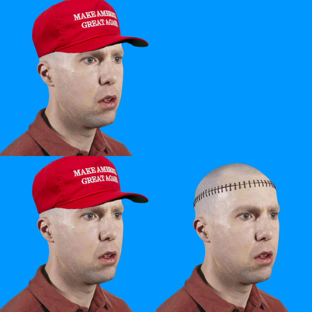 High Quality MAGA NPC IRL brainwashed [ d-_-b TEMPLATE ] Blank Meme Template