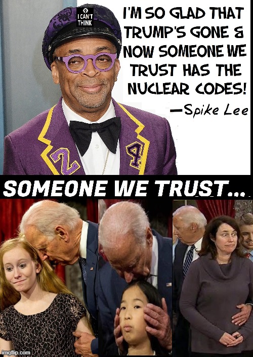 The Ice Cream Man Knows All | image tagged in vince vance,joe biden,memes,corrupt,pervert,spike lee | made w/ Imgflip meme maker