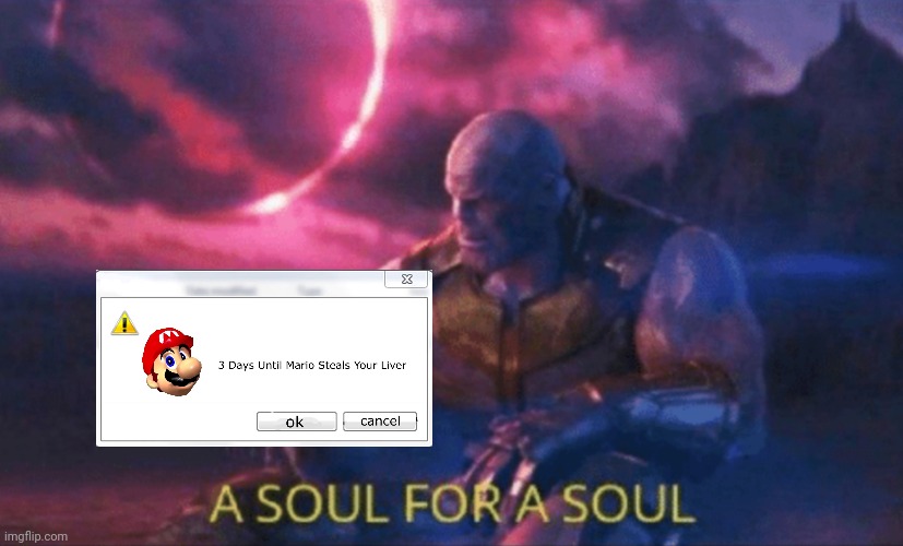 A soul for a soul | image tagged in a soul for a soul | made w/ Imgflip meme maker