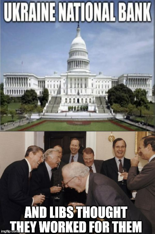 It's a swamp... and it needs to be drained... | AND LIBS THOUGHT THEY WORKED FOR THEM | image tagged in memes,laughing men in suits | made w/ Imgflip meme maker