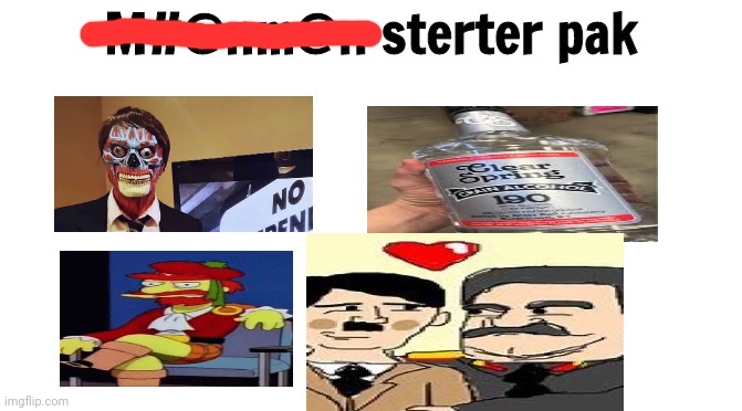 Starter Pack | M#@nm@n sterter pak | image tagged in starter pack | made w/ Imgflip meme maker