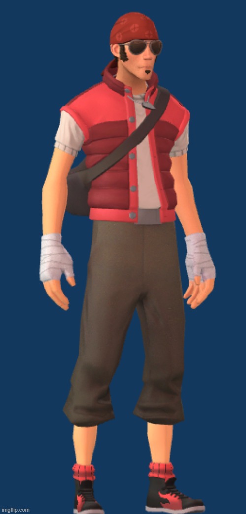 a normal scout loadout | made w/ Imgflip meme maker