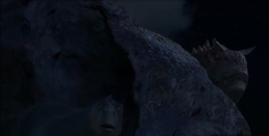 Aladar hides behind a rock from Carnotaur Blank Meme Template