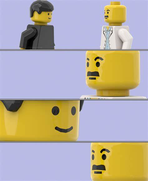 LEGO Doctor Conversation Blank Meme Template