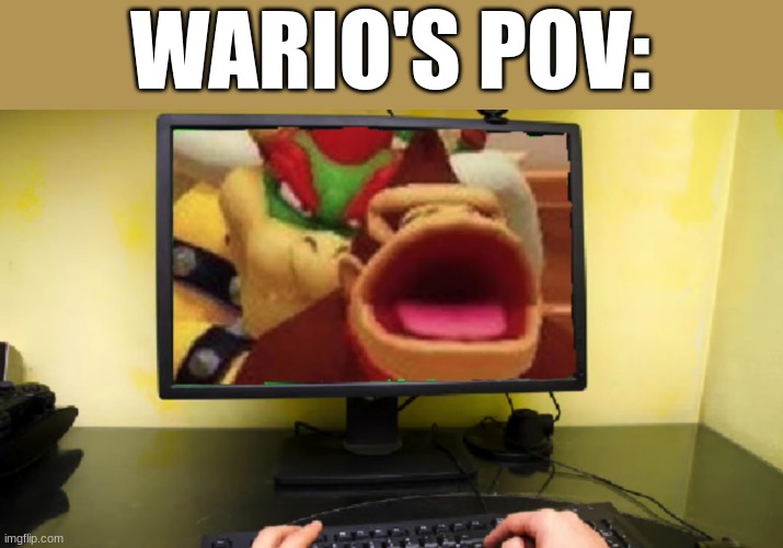 WARIO'S POV: | made w/ Imgflip meme maker