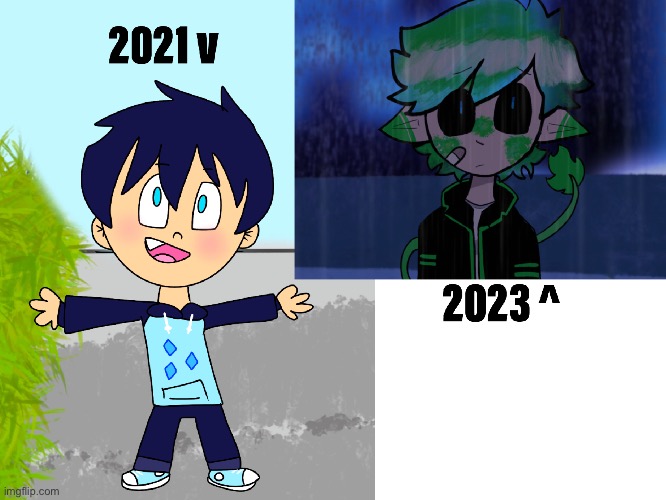 This is my improvement in under 2 years. | image tagged in drawings,improvement | made w/ Imgflip meme maker