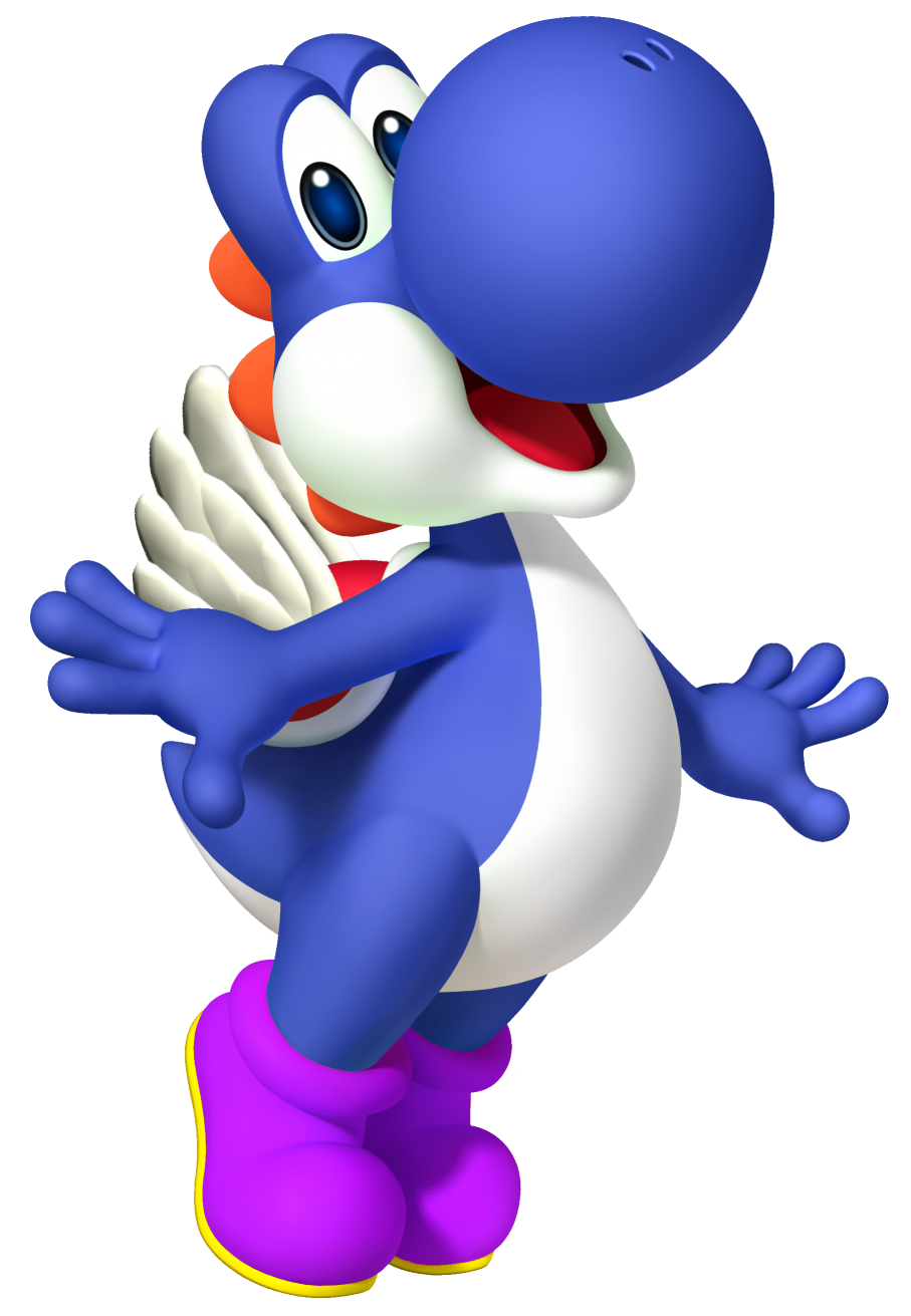 High Quality Blue Yoshi Blank Meme Template