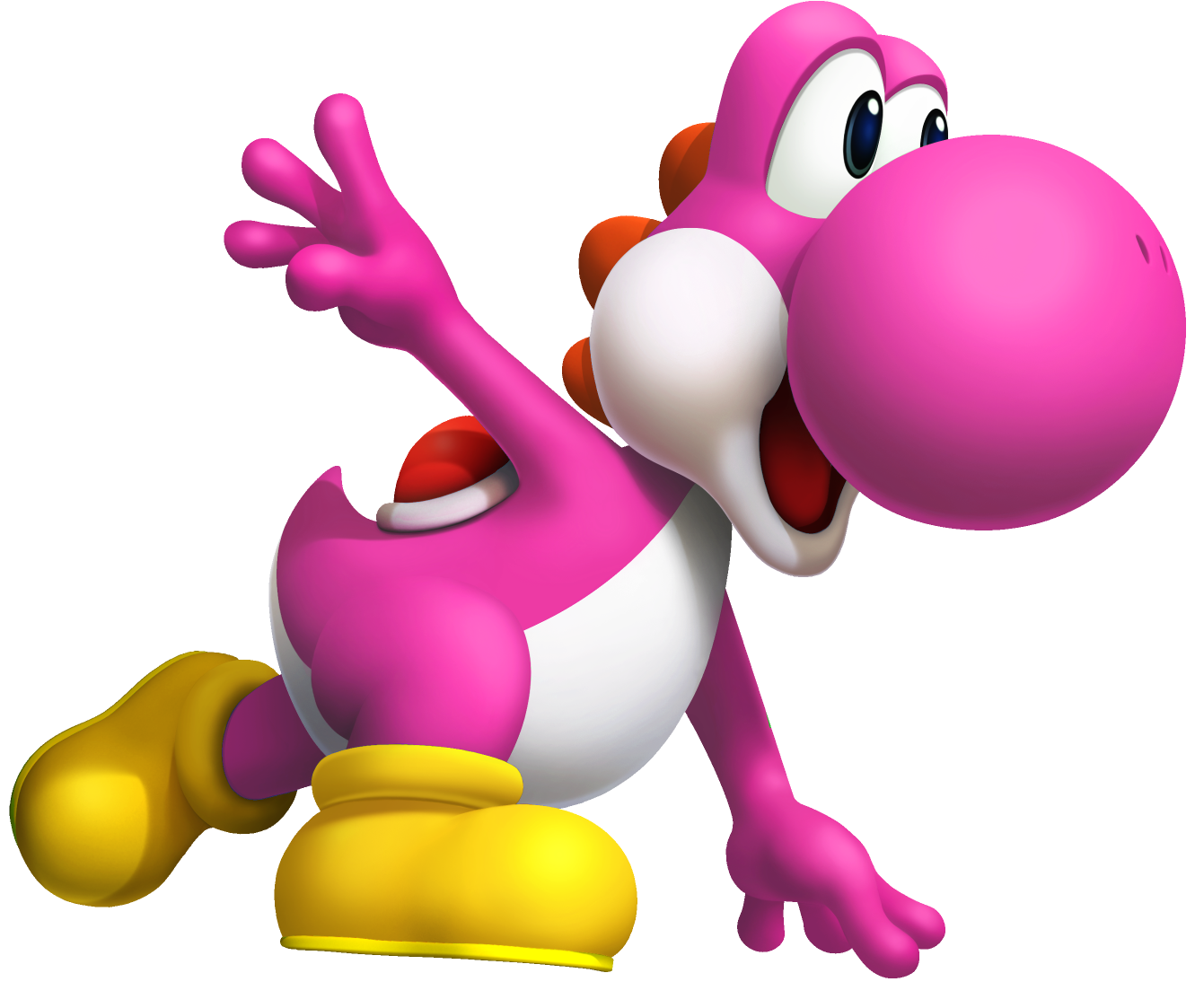 High Quality Pink Yoshi Blank Meme Template