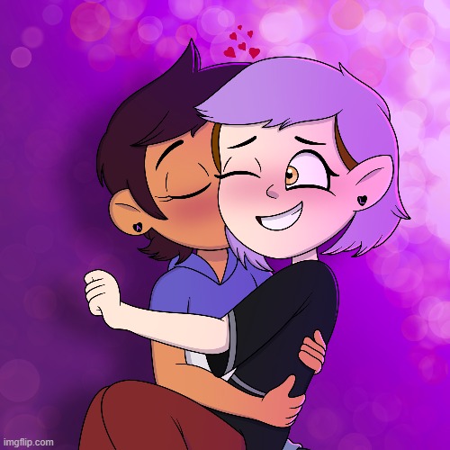 these cuties--- | image tagged in lesbians,cute,the owl house,lumity | made w/ Imgflip meme maker