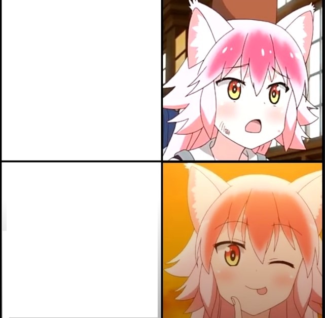 High Quality Nekomai Drake Meme Blank Meme Template