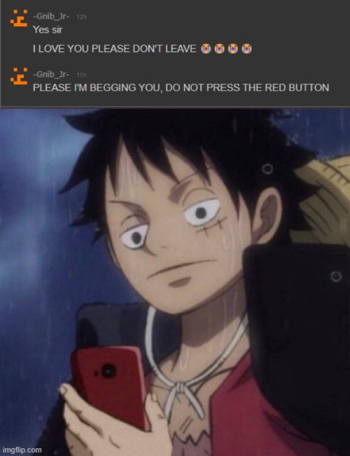 this is seriously what I wake up to....? | image tagged in luffy phone | made w/ Imgflip meme maker