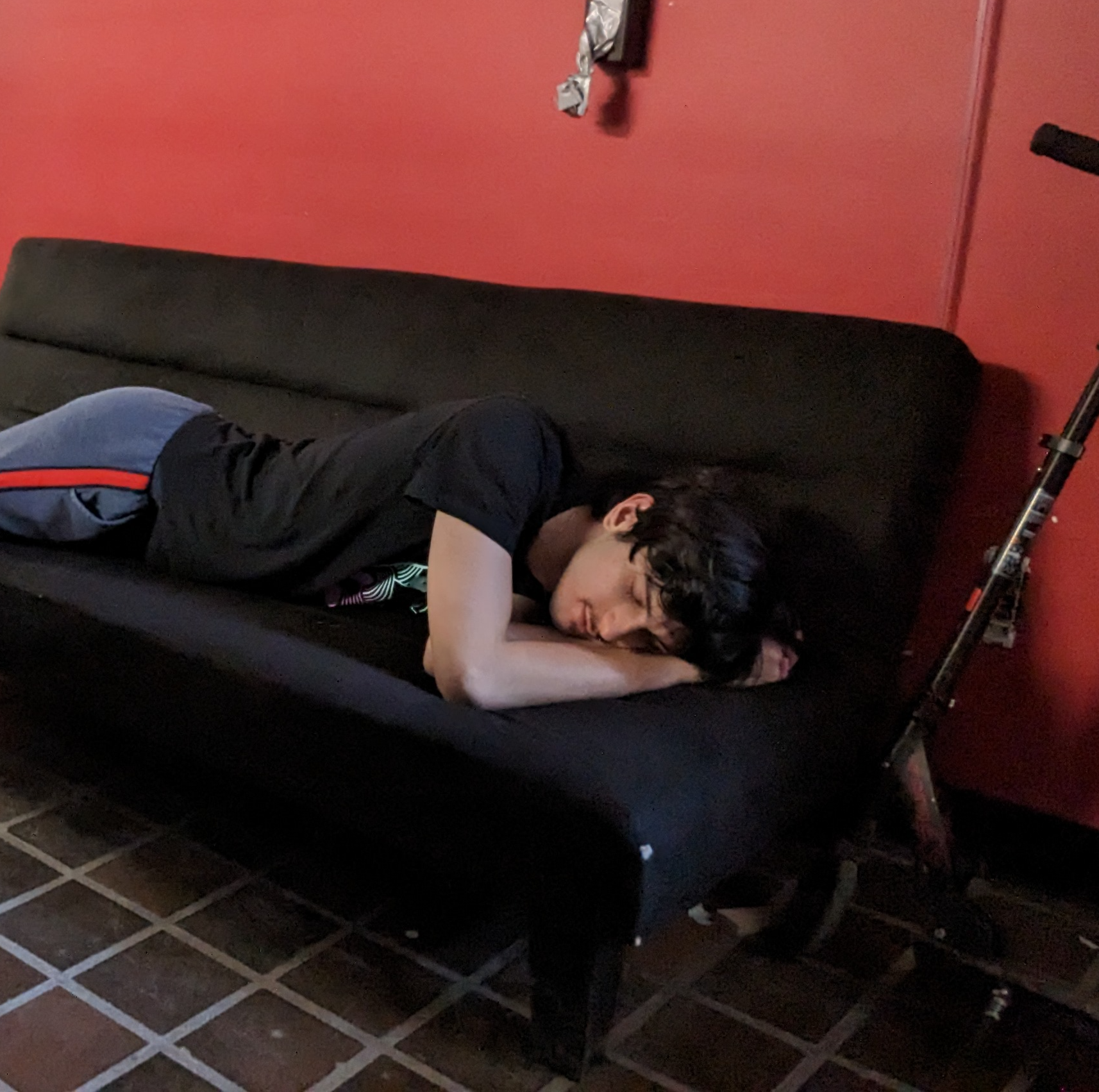 sleeping on the couch Blank Meme Template