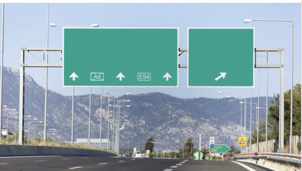 Which Highway Exit? Blank Meme Template