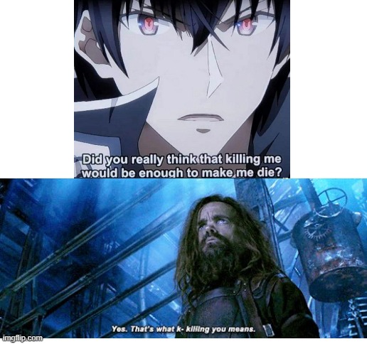Killing Means Dying | image tagged in blank white template | made w/ Imgflip meme maker