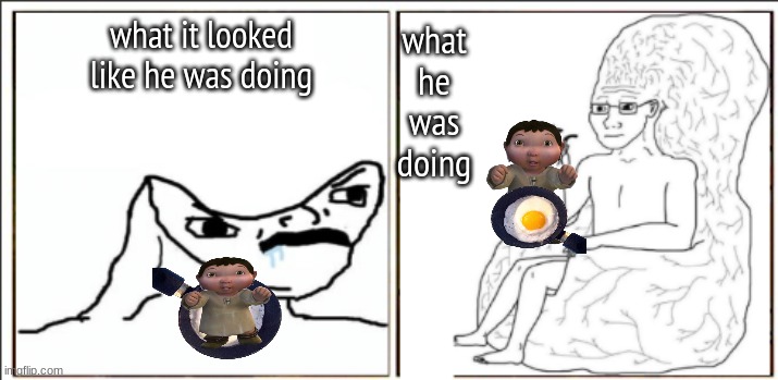 Brain chair vs hurr durr | what it looked like he was doing what
he
was
doing | image tagged in brain chair vs hurr durr | made w/ Imgflip meme maker