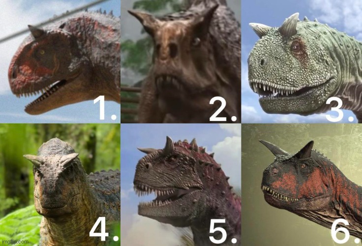 Which Carnotaurus would you prefer | made w/ Imgflip meme maker