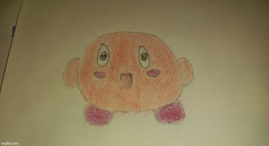 Kirby drawing that I made | image tagged in kirby | made w/ Imgflip meme maker