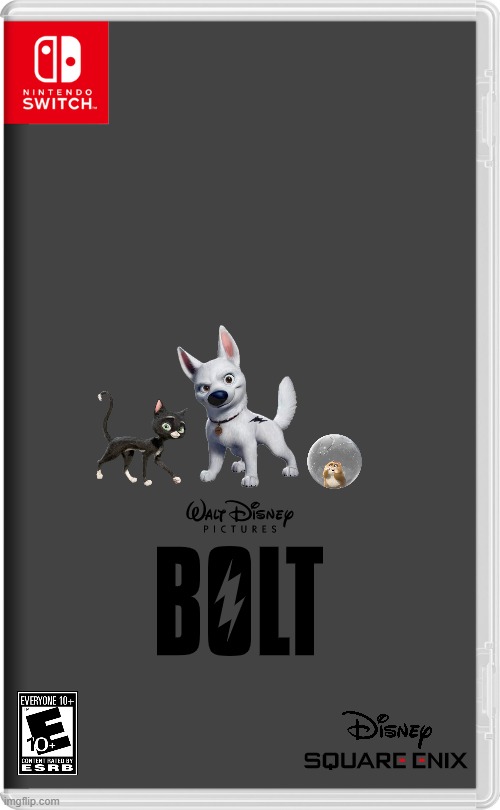 bolt on switch | image tagged in nintendo switch,disney,dogs,remaster,fake | made w/ Imgflip meme maker