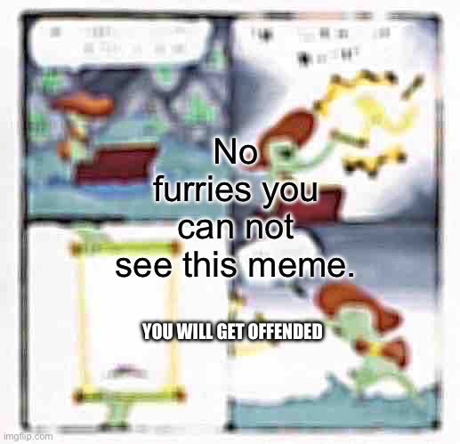 No, look at the “meme”. | No furries you can not see this meme. YOU WILL GET OFFENDED | image tagged in memes,the scroll of truth | made w/ Imgflip meme maker