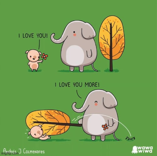 image tagged in elephant,pig,flower,tree | made w/ Imgflip meme maker