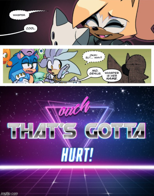 ouch | image tagged in sonic idw | made w/ Imgflip meme maker