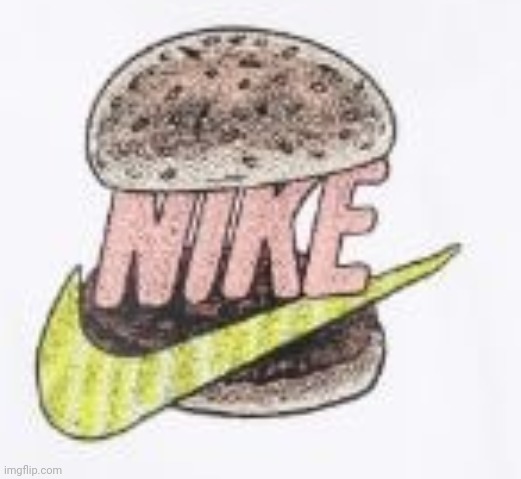 Nike Burger logo! | image tagged in nike burger logo | made w/ Imgflip meme maker