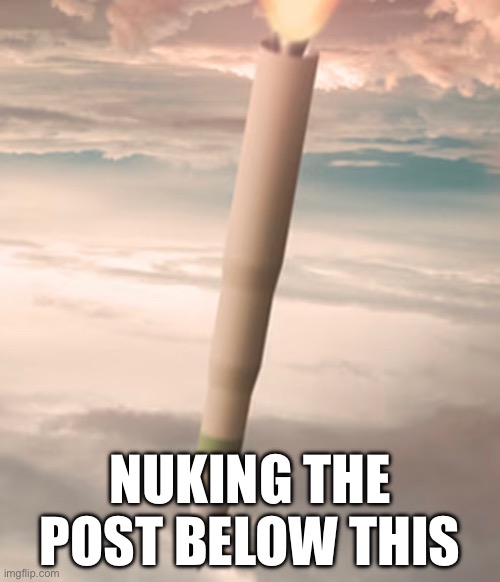 north korea would be very proud | NUKING THE POST BELOW THIS | image tagged in nuke | made w/ Imgflip meme maker