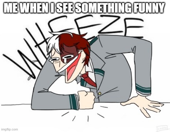 me when i see somthing funny | ME WHEN I SEE SOMETHING FUNNY | made w/ Imgflip meme maker