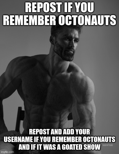 Huge massive W | REPOST IF YOU REMEMBER OCTONAUTS; REPOST AND ADD YOUR USERNAME IF YOU REMEMBER OCTONAUTS AND IF IT WAS A GOATED SHOW | image tagged in giga chad | made w/ Imgflip meme maker