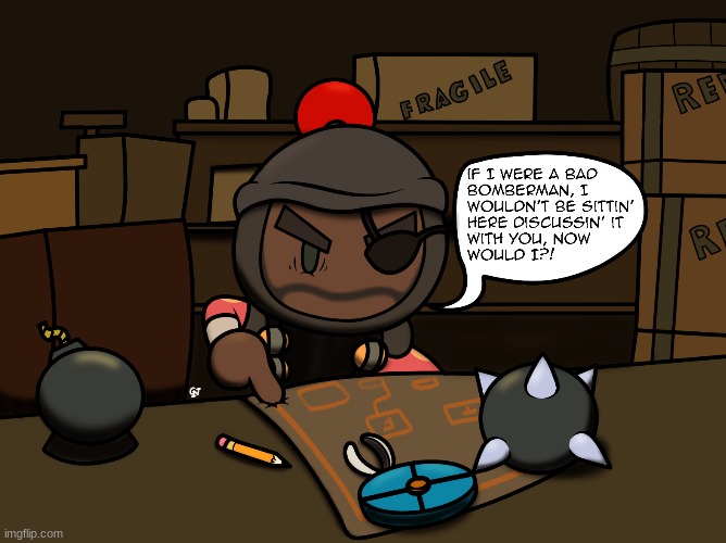Demoman as a Bombermen | made w/ Imgflip meme maker