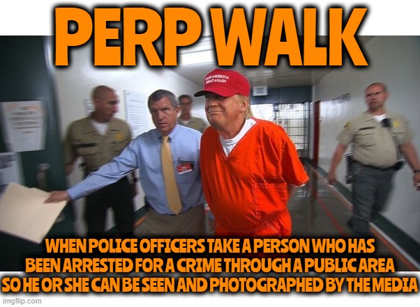 PERP WALK | PERP WALK; WHEN POLICE OFFICERS TAKE A PERSON WHO HAS BEEN ARRESTED FOR A CRIME THROUGH A PUBLIC AREA SO HE OR SHE CAN BE SEEN AND PHOTOGRAPHED BY THE MEDIA | image tagged in perp walk,arrested,media,perpetrator,criminal,apprehension | made w/ Imgflip meme maker