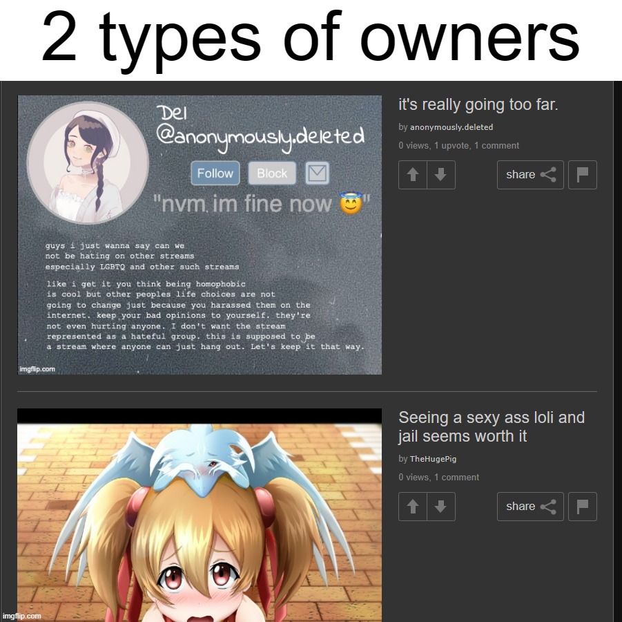 2 types of owners | made w/ Imgflip meme maker