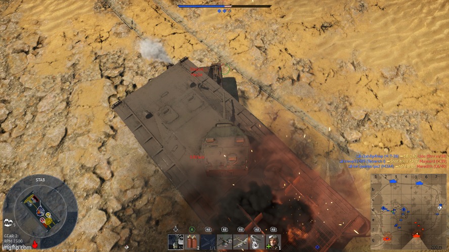 Rare footage of an LVT eating a Ha-Go | image tagged in war thunder | made w/ Imgflip meme maker