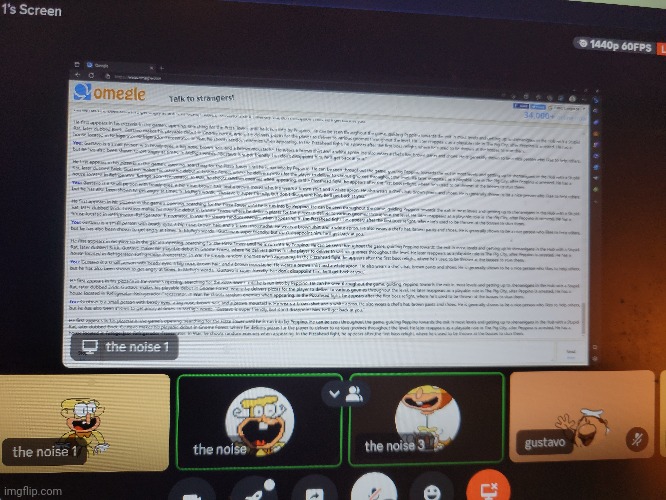 goin on omegle in the noise discord vc | made w/ Imgflip meme maker