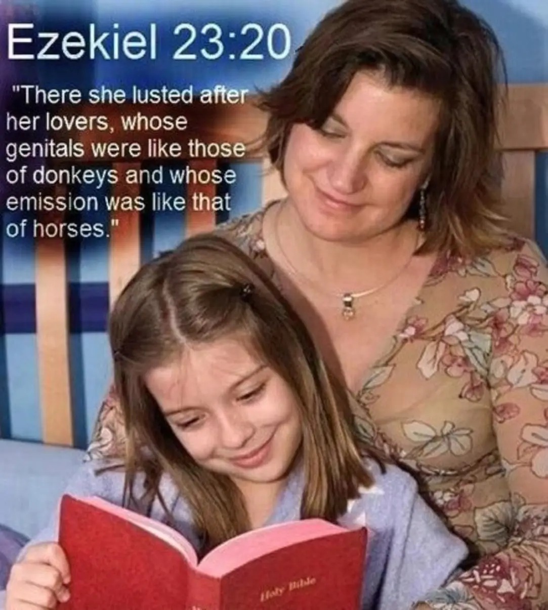 Ezekiel 23:20 Blank Meme Template