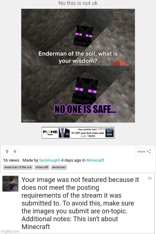 How the heck is enderman not minecraft? | image tagged in stop it get some help,minecraft,enderman | made w/ Imgflip meme maker