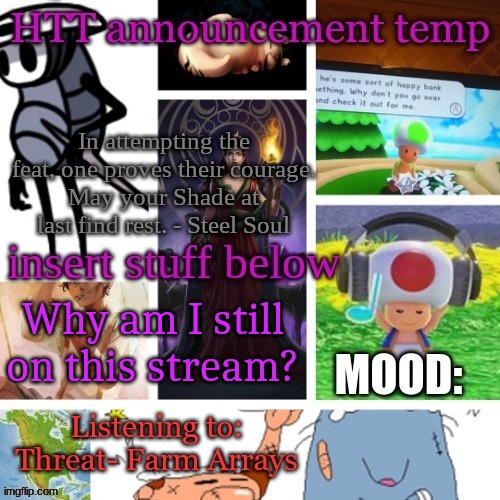 Honestly it has no redeeming qualities. | Why am I still on this stream? | image tagged in hecate announcement v1 1 | made w/ Imgflip meme maker