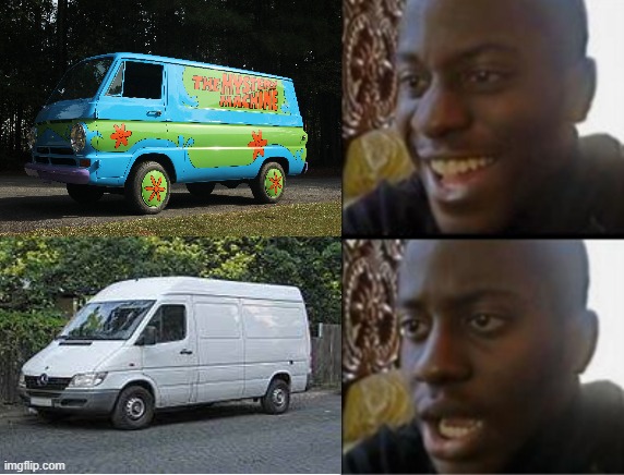 oh no oh no oh no!!! | image tagged in free candy van | made w/ Imgflip meme maker