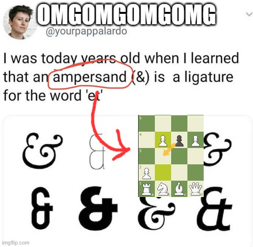 en passant |  OMGOMGOMGOMG | image tagged in name soundalikes,chess | made w/ Imgflip meme maker